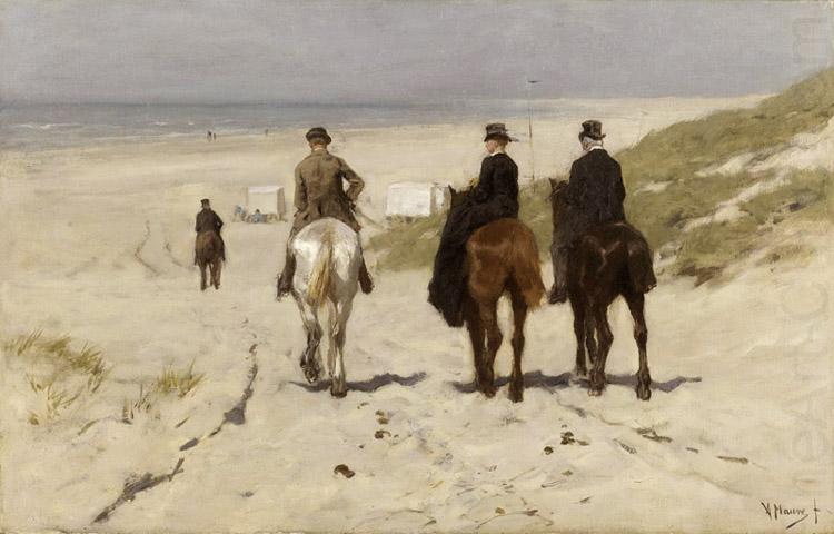 Riders on the Beach at Scheveningen (nn02), Anton mauve